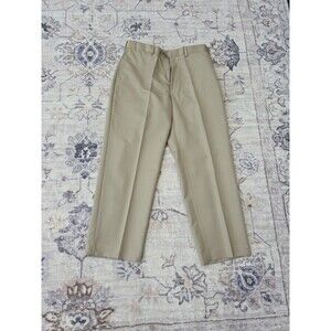 #481 Croft & Barrow men's Tan 34x29 100% Polyester dress pants
